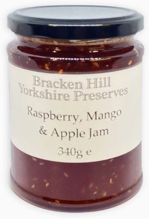 Raspberry Mango and Apple Jam