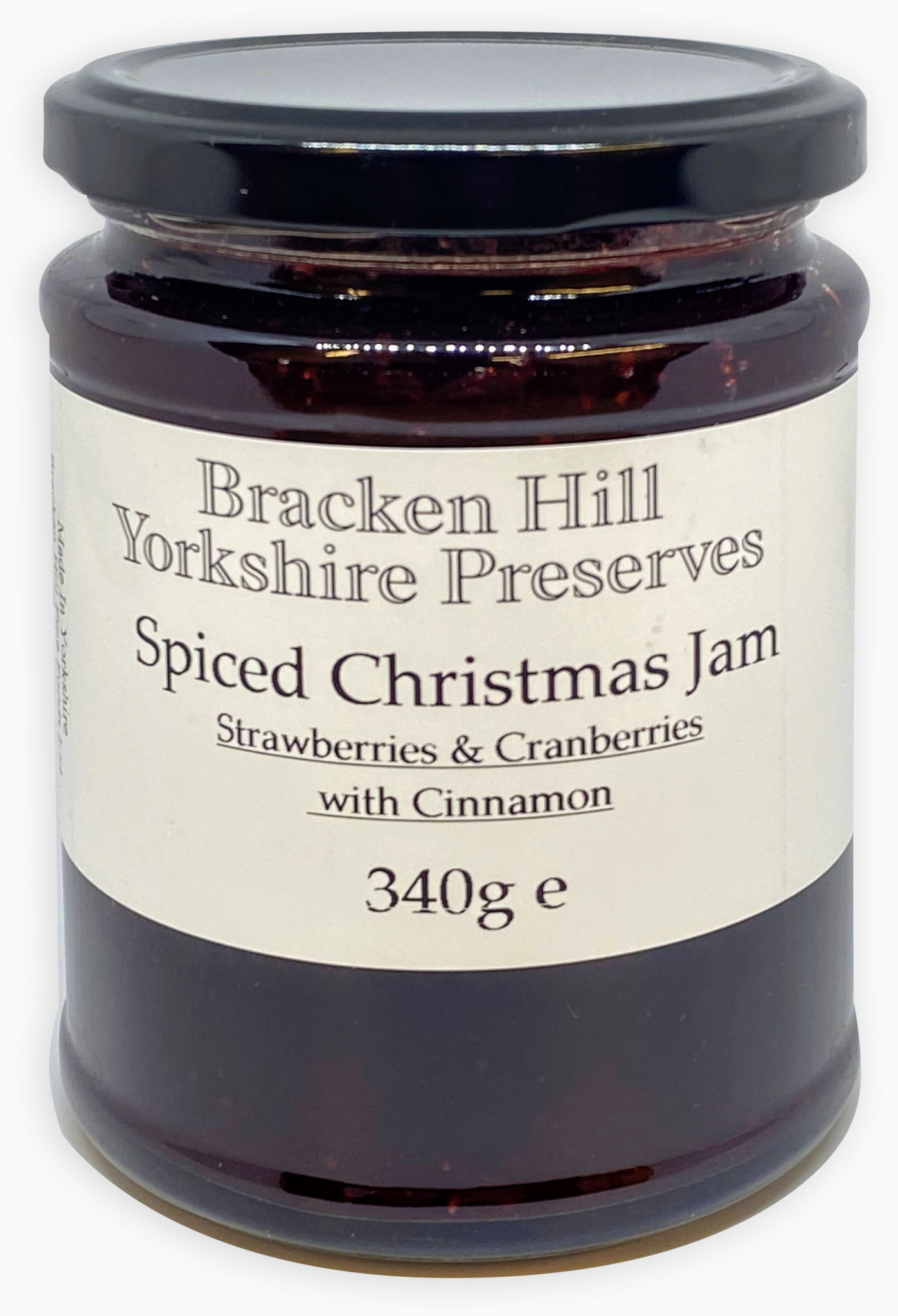 Spiced Strawberry & Cranberry Jam 340g • Bracken Hill Fine Foods